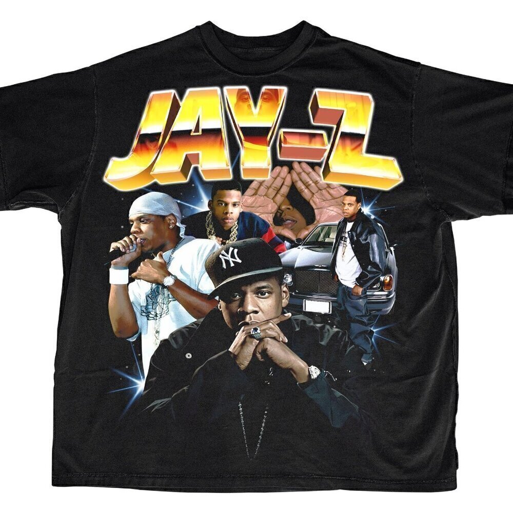 JAY-Z Hip Hop Music Legend Retro Fan Streetwear Concert Graphic T-Shirt